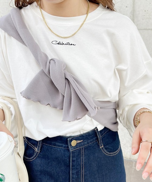 apres jour clair（アプレジュールクレア）の「【apres jour clair】チビロゴロンT【ZOZOTOWN限定アイテム】（Tシャツ/カットソー・レディース・オフホワイト/アイボリー・X-LARGE/フリー）」の4枚目の写真