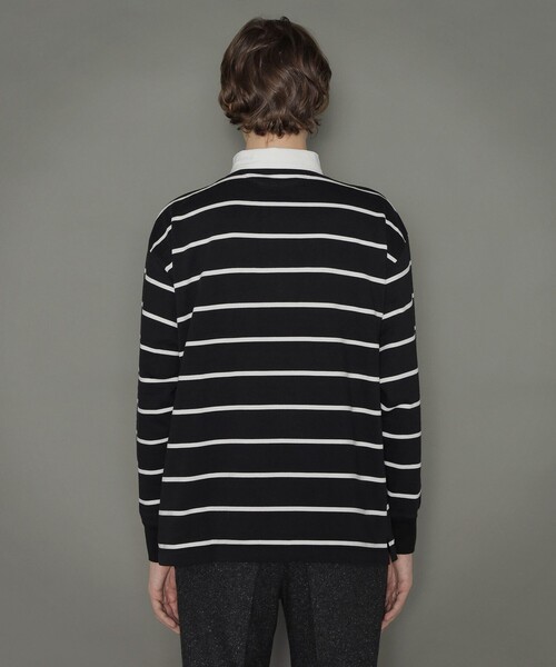 MACKINTOSH LONDON（マッキントッシュ ロンドン）の「ラガーボーダーポロシャツ（ポロシャツ・メンズ・ブラック・LL/M/L）」の5枚目の写真
