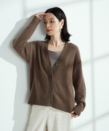 ラクーン混　ニットカーディガン