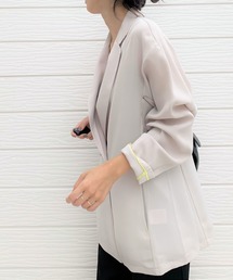 Q | ダブルブレストリラックスジャケット(テーラードジャケット)