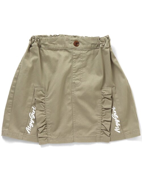 algy(アルジー)の「/フリルスリット風切替スカート(スカート・キッズ・ブラック/ブラウン/カーキ/ラベンダー・XX-SMALL/X-SMALL/SMALL/MEDIUM)」の1枚目の写真