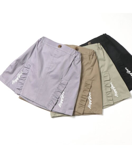 algy(アルジー)の「/フリルスリット風切替スカート(スカート・キッズ・ブラック/ブラウン/カーキ/ラベンダー・XX-SMALL/X-SMALL/SMALL/MEDIUM)」の12枚目の写真