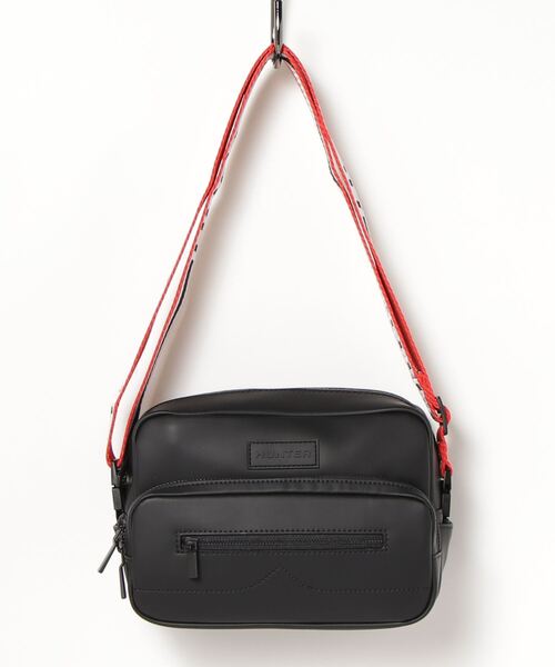 HUNTER/ハンター RUBBERISED LEATHER CAMERA BAG TWO STRAP（ボディバッグ/ウエストポーチ