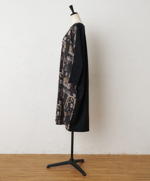 BEARDSLEY(ビアズリー)の「Houseworkマルワンピース(ワンピース・レディース・ブラック/アイボリー・FREE)」の4枚目の写真