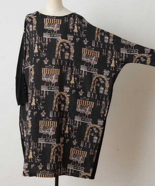 BEARDSLEY(ビアズリー)の「Houseworkマルワンピース(ワンピース・レディース・ブラック/アイボリー・FREE)」の7枚目の写真