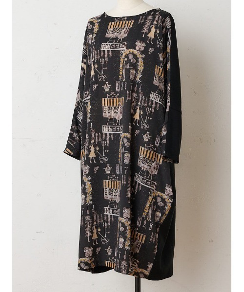 BEARDSLEY(ビアズリー)の「Houseworkマルワンピース(ワンピース・レディース・ブラック/アイボリー・FREE)」の8枚目の写真