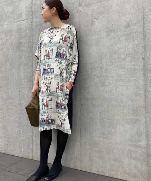 BEARDSLEY(ビアズリー)の「Houseworkマルワンピース(ワンピース・レディース・ブラック/アイボリー・FREE)」の10枚目の写真