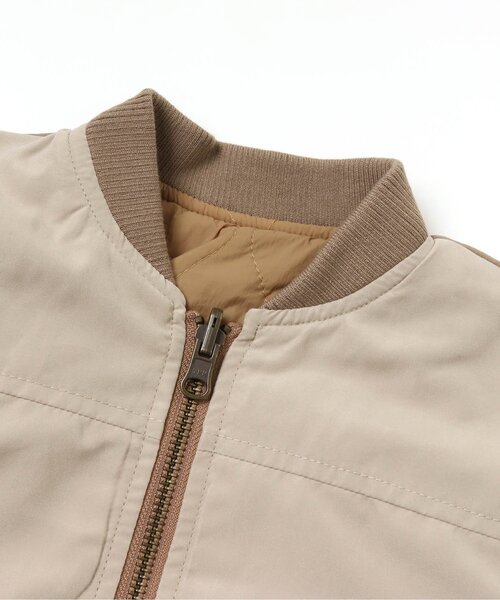 BREEZE（ブリーズ）の「リバーシブルキルトジャケット（ノーカラージャケット・キッズ・ベージュ/カーキ/レインボー・100/110/120/130/140/90/150）」の10枚目の写真