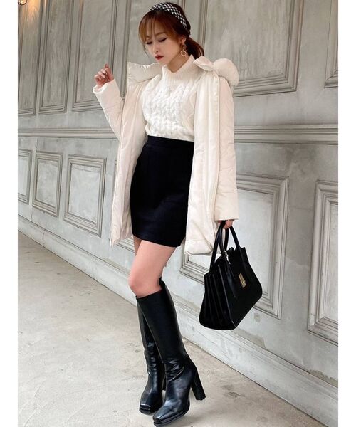 RESEXXY（リゼクシー）の「スクエアミドルブーツ（ブーツ・レディース・ブラック/ブラウン・SMALL/MEDIUM/LARGE）」の18枚目の写真