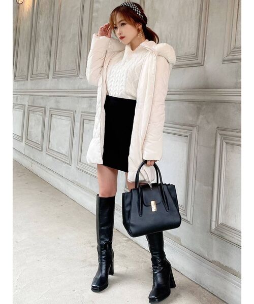 RESEXXY（リゼクシー）の「スクエアミドルブーツ（ブーツ・レディース・ブラック/ブラウン・SMALL/MEDIUM/LARGE）」の19枚目の写真