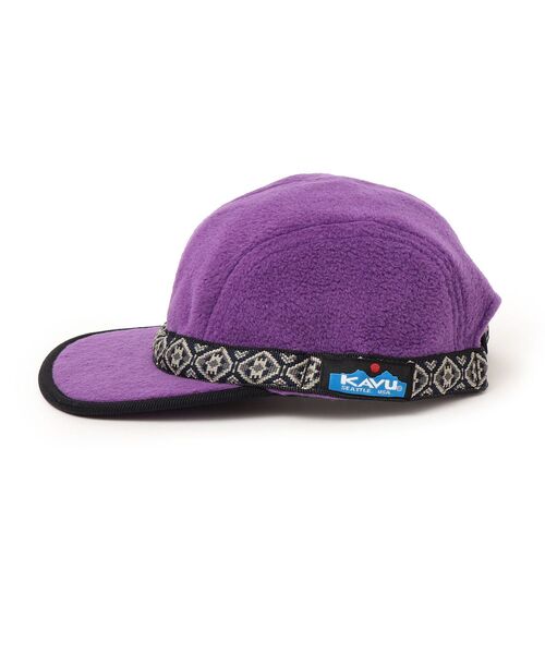KAVU(カブー)の「KAVU:フリース ストラップ キャップ(キャップ・キッズ・ライトブルー/パープル/ブラック・ONE SIZE)」の12枚目の写真