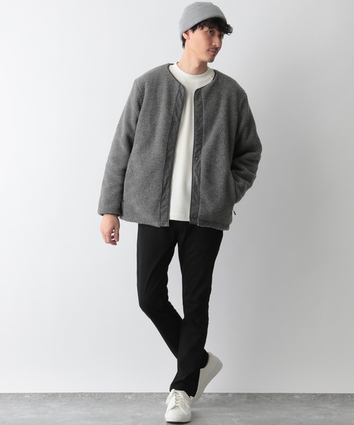 GLOBAL WORK(グローバルワーク)の「リバーシブルボアブルゾン/953965(ブルゾン・メンズ・ブラウン/チャコールグレー/ホワイト/ブラック・SMALL/LARGE/MEDIUM)」の19枚目の写真