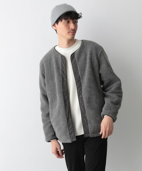 GLOBAL WORK(グローバルワーク)の「リバーシブルボアブルゾン/953965(ブルゾン・メンズ・ブラウン/チャコールグレー/ホワイト/ブラック・SMALL/LARGE/MEDIUM)」の12枚目の写真