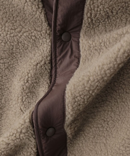 GLOBAL WORK(グローバルワーク)の「リバーシブルボアブルゾン/953965(ブルゾン・メンズ・ブラウン/チャコールグレー/ホワイト/ブラック・SMALL/LARGE/MEDIUM)」の16枚目の写真