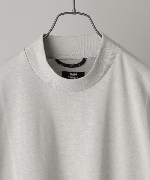 SHIPS（シップス）の「SHIPS: SHELTECH Warm(R) モックネック ロングスリーブTシャツ (ロンT)（Tシャツ/カットソー・メンズ・グレー/オリーブ・SMALL/MEDIUM/LARGE/X-LARGE）」の12枚目の写真