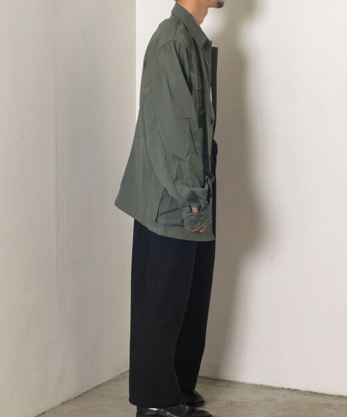 GLOSTER（グロスター）の「【BLAW×GLOSTER】リメイク ミリタリージャケット（ミリタリージャケット・メンズ・オリーブ・MEDIUM）」の4枚目の写真