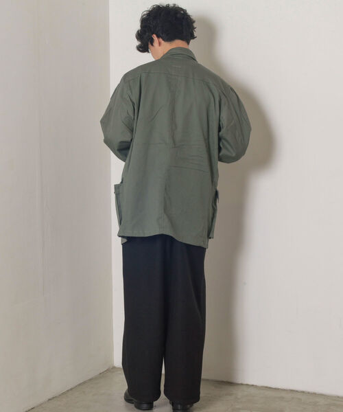 GLOSTER（グロスター）の「【BLAW×GLOSTER】リメイク ミリタリージャケット（ミリタリージャケット・メンズ・オリーブ・MEDIUM）」の5枚目の写真