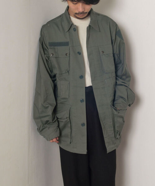 GLOSTER（グロスター）の「【BLAW×GLOSTER】リメイク ミリタリージャケット（ミリタリージャケット・メンズ・オリーブ・MEDIUM）」の6枚目の写真