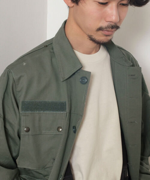GLOSTER（グロスター）の「【BLAW×GLOSTER】リメイク ミリタリージャケット（ミリタリージャケット・メンズ・オリーブ・MEDIUM）」の8枚目の写真