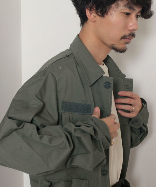 GLOSTER（グロスター）の「【BLAW×GLOSTER】リメイク ミリタリージャケット（ミリタリージャケット・メンズ・オリーブ・MEDIUM）」の9枚目の写真