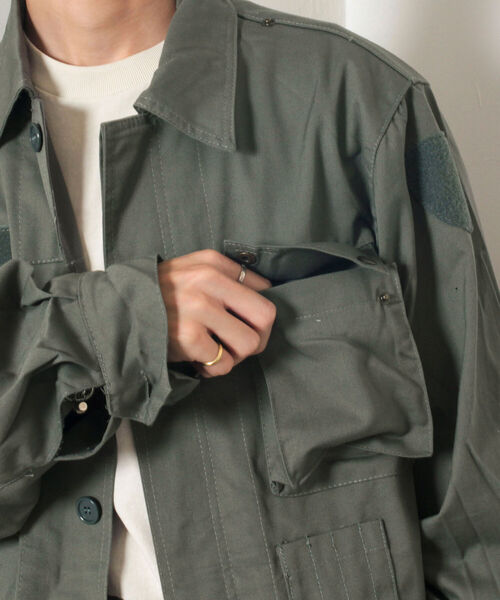 GLOSTER（グロスター）の「【BLAW×GLOSTER】リメイク ミリタリージャケット（ミリタリージャケット・メンズ・オリーブ・MEDIUM）」の13枚目の写真