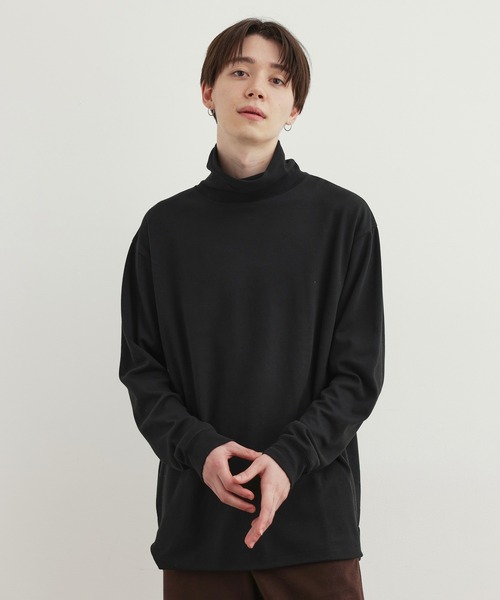 JUNRED（ジュンレッド）の「ファインスムースタートルネックプルオーバー（ニット/セーター・メンズ・ブラック/ダークグリーン/ホワイト・M/L/LL）」の3枚目の写真