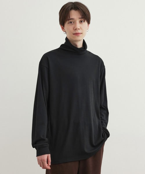 JUNRED（ジュンレッド）の「ファインスムースタートルネックプルオーバー（ニット/セーター・メンズ・ブラック/ダークグリーン/ホワイト・M/L/LL）」の10枚目の写真