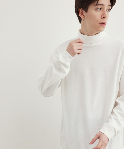 JUNRED（ジュンレッド）の「ファインスムースタートルネックプルオーバー（ニット/セーター・メンズ・ブラック/ダークグリーン/ホワイト・M/L/LL）」の22枚目の写真