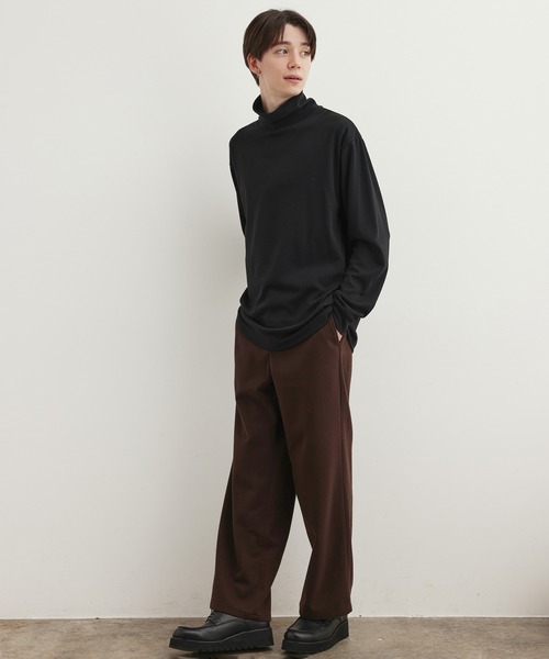 JUNRED（ジュンレッド）の「ファインスムースタートルネックプルオーバー（ニット/セーター・メンズ・ブラック/ダークグリーン/ホワイト・M/L/LL）」の16枚目の写真