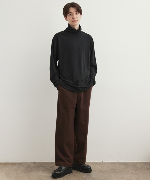 JUNRED（ジュンレッド）の「ファインスムースタートルネックプルオーバー（ニット/セーター・メンズ・ブラック/ダークグリーン/ホワイト・M/L/LL）」の19枚目の写真