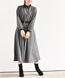 rps | ベルト付きクレリックシャツワンピース(ワンピース)