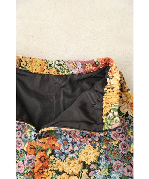 cawaii（カワイイ）の「クラシカルな花世界を纏うジャガード織りロングスカート（スカート・レディース・マルチ・FREE）」の17枚目の写真