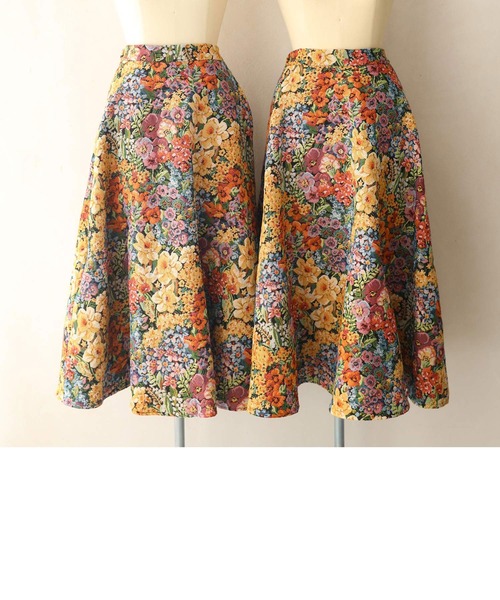 cawaii（カワイイ）の「クラシカルな花世界を纏うジャガード織りロングスカート（スカート・レディース・マルチ・FREE）」の11枚目の写真