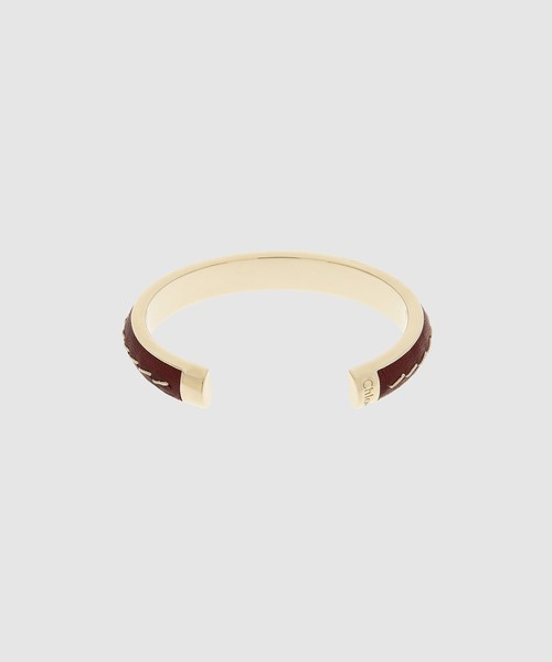 Chloe(クロエ)の「EDITH / カフ BRACELET(ブレスレット・レディース・バーガンディー・FREE)」の2枚目の写真