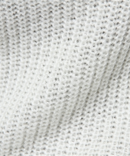 AZUL by moussy（アズールバイマウジー）の「AC片畦バックZIP長袖PO（ニット/セーター・レディース・ライトイエロー/オフホワイト/ブルー/ブラック系その他・SMALL/MEDIUM）」の6枚目の写真