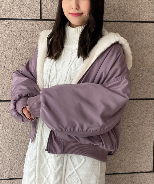 TORTE(トルテ)の「【TORTE】モールケーブルニットワンピース(ワンピース・レディース・ホワイト/パープル/ライトグリーン/ライトピンク・FREE)」の20枚目の写真