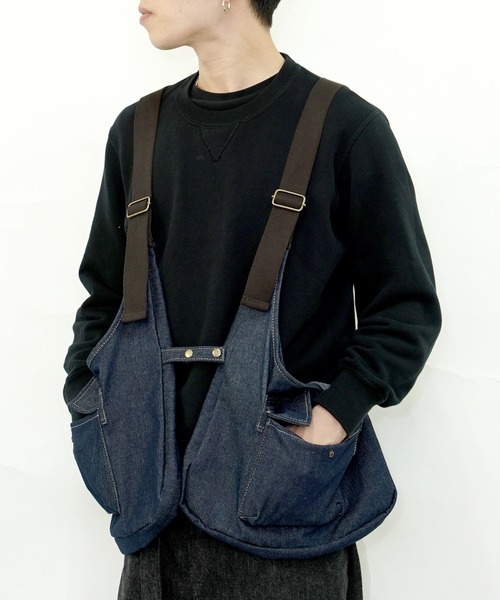 WILDERNESS EXPERIENCE（ウィルダネスエクスペリエンス）の「WILDERNESS EXPERIENCE ウィルダネス エクスペリエンス STORAGE BAG VEST（ベスト・メンズ・ブラック/ベージュ/インディゴブルー・FREE）」の4枚目の写真