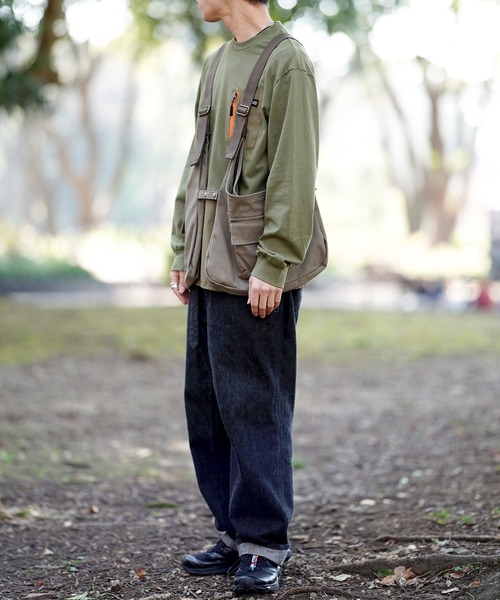 WILDERNESS EXPERIENCE（ウィルダネスエクスペリエンス）の「WILDERNESS EXPERIENCE ウィルダネス エクスペリエンス STORAGE BAG VEST（ベスト・メンズ・ブラック/ベージュ/インディゴブルー・FREE）」の13枚目の写真