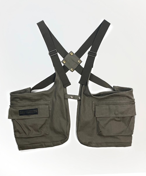 WILDERNESS EXPERIENCE（ウィルダネスエクスペリエンス）の「WILDERNESS EXPERIENCE ウィルダネス エクスペリエンス STORAGE BAG VEST（ベスト・メンズ・ブラック/ベージュ/インディゴブルー・FREE）」の22枚目の写真