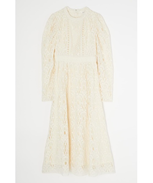 MOUSSY(マウジー)の「CLASSICAL LACE ドレス(ドレス・レディース・アイボリー/レッド系その他/ブラック・2/1)」の8枚目の写真