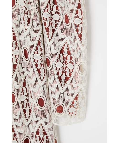 MOUSSY(マウジー)の「CLASSICAL LACE ドレス(ドレス・レディース・アイボリー/レッド系その他/ブラック・2/1)」の14枚目の写真