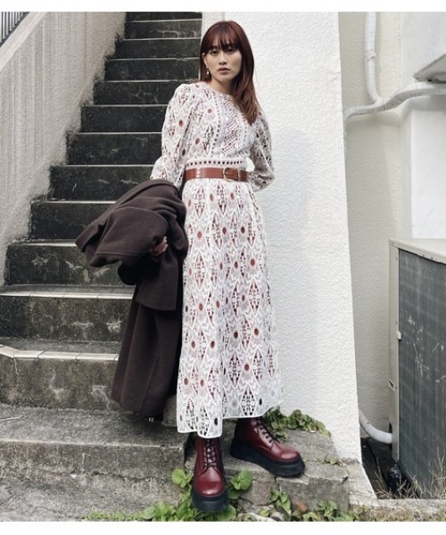 MOUSSY（マウジー）の「CLASSICAL LACE ドレス（ドレス）」 - WEAR