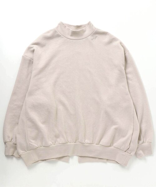 apres les cours（アプレレクール）の「ロゴ刺繍おそろいママトレーナー_ママ（スウェット・レディース・オフホワイト・MEDIUM）」の2枚目の写真