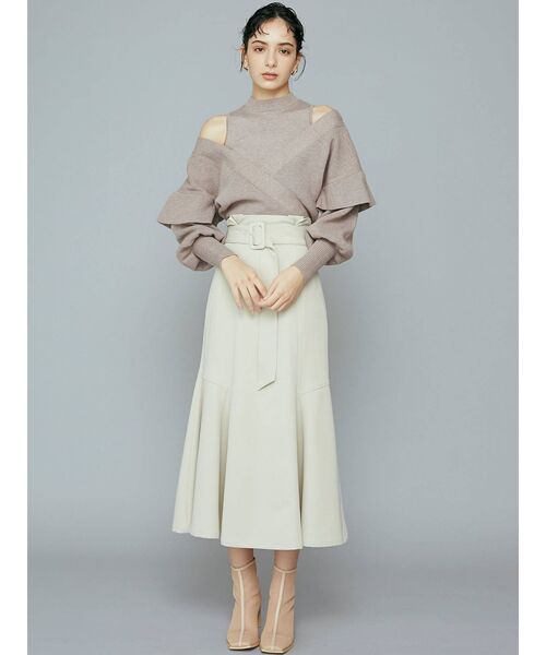 LAGUNAMOON（ラグナムーン）の「スクエアトゥメッシュショートブーツ（ブーツ・レディース・ベージュ・SMALL/MEDIUM）」の6枚目の写真