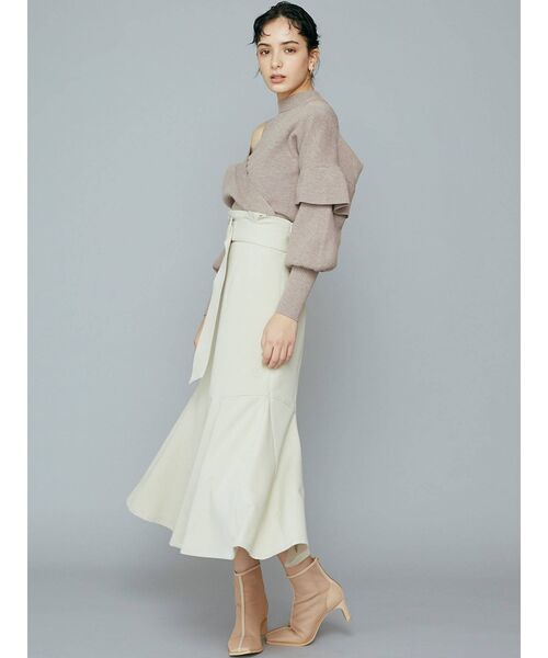 LAGUNAMOON（ラグナムーン）の「スクエアトゥメッシュショートブーツ（ブーツ・レディース・ベージュ・SMALL/MEDIUM）」の4枚目の写真