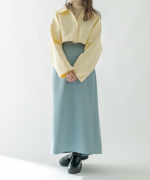 mystic(ミスティック)の「ナローフレアスカート(スカート・レディース・ブラック/オフホワイト/オレンジ/ブルー・1/2)」の16枚目の写真