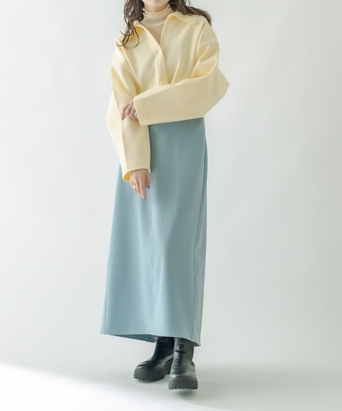 mystic(ミスティック)の「ナローフレアスカート(スカート・レディース・ブラック/オフホワイト/オレンジ/ブルー・1/2)」の18枚目の写真