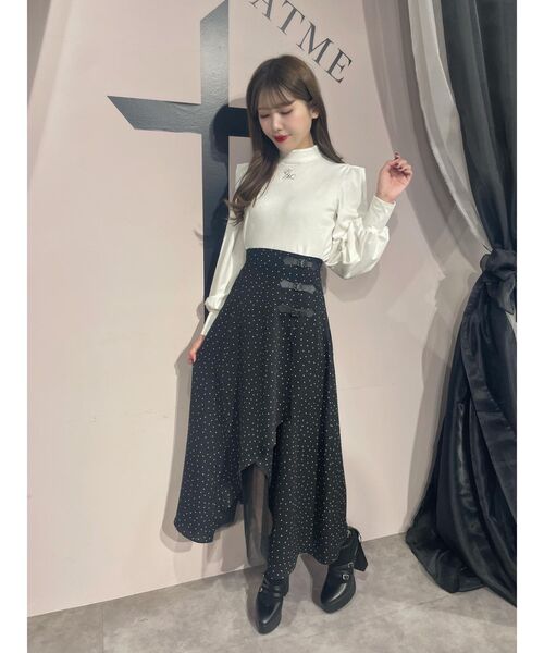 EATME(イートミー)の「ベルテッドチュールコンビスカート(スカート・レディース・ブラック/ベージュ/その他1・SMALL/MEDIUM)」の12枚目の写真