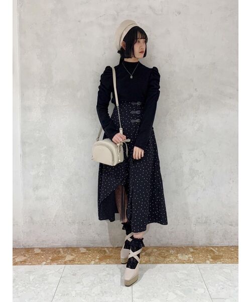 EATME(イートミー)の「ベルテッドチュールコンビスカート(スカート・レディース・ブラック/ベージュ/その他1・SMALL/MEDIUM)」の18枚目の写真