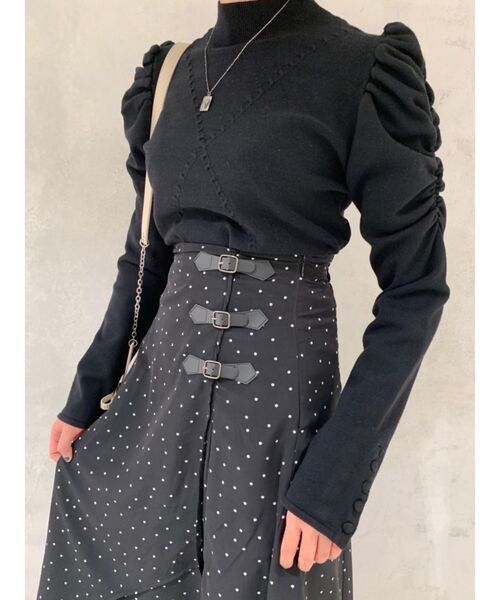 EATME(イートミー)の「ベルテッドチュールコンビスカート(スカート・レディース・ブラック/ベージュ/その他1・SMALL/MEDIUM)」の20枚目の写真